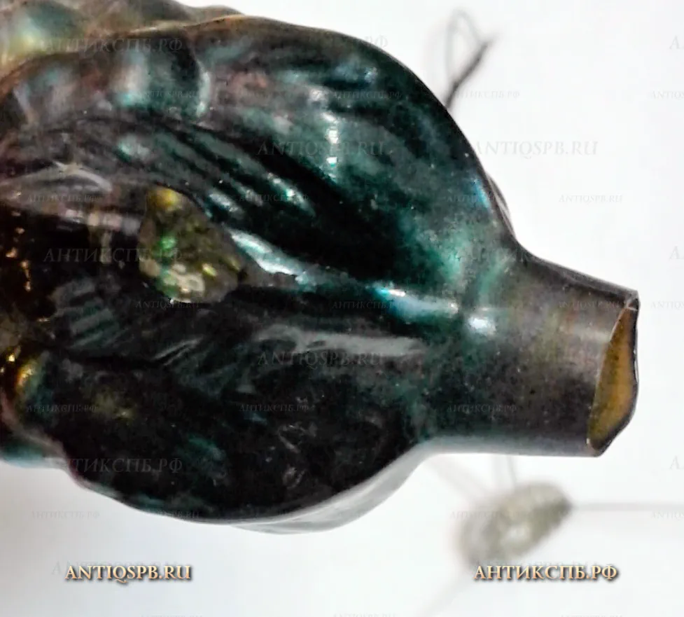 Елочная игрушка стеклянная "Шишка". СССР. Вт. пол. ХХ века. №21432.21
